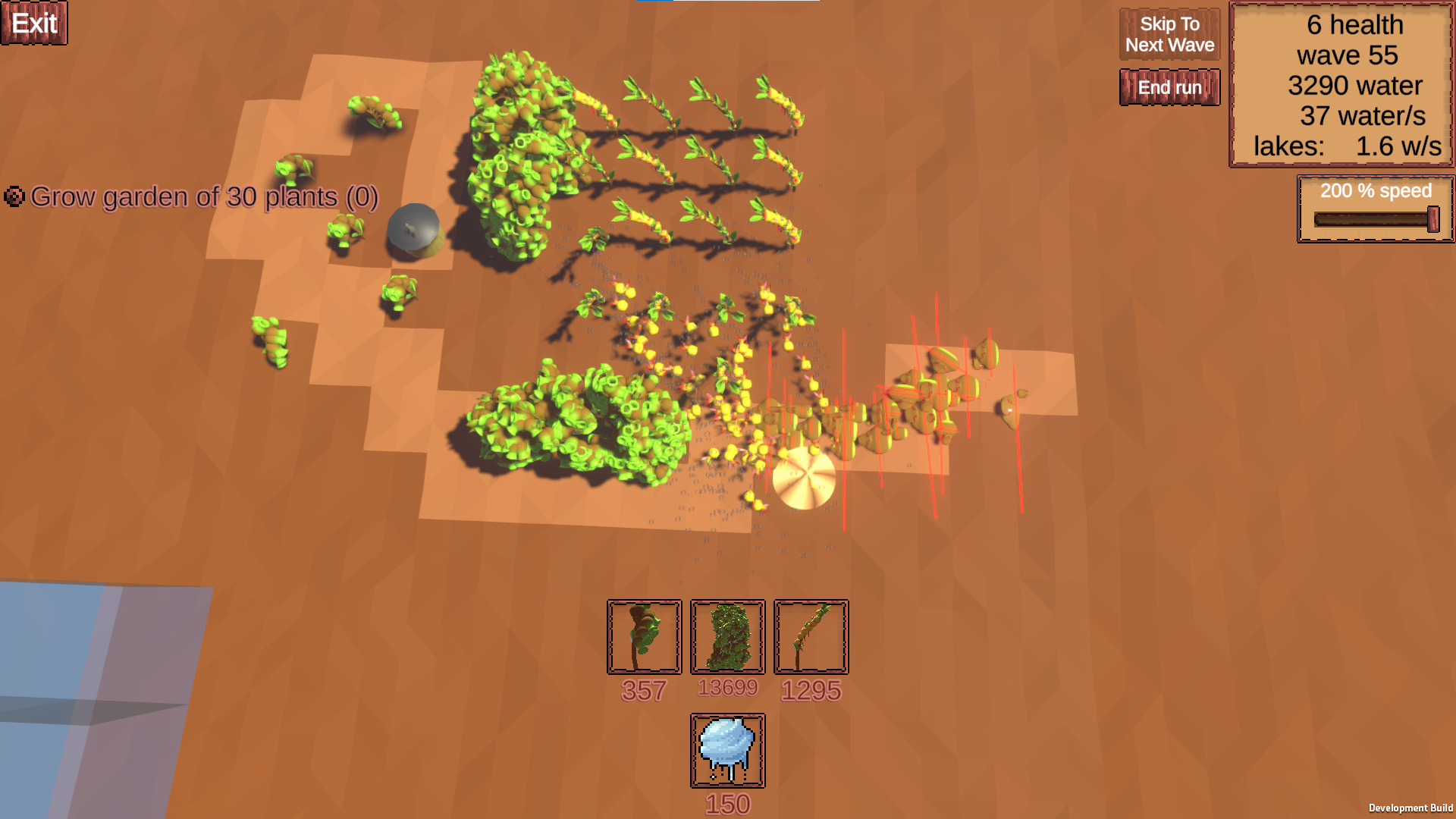 An epic defense mounted by a large bush